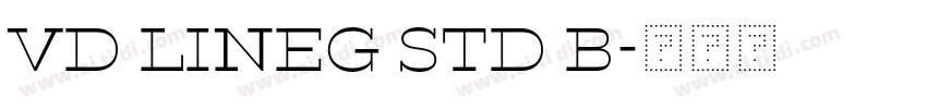VD lineg Std B字体转换